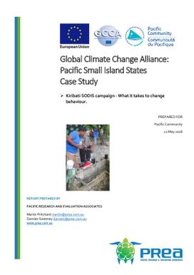 Global climate change alliance: Pacific small island states - Kiribati SODIS campaign - What it takes to change behaviour - Case study