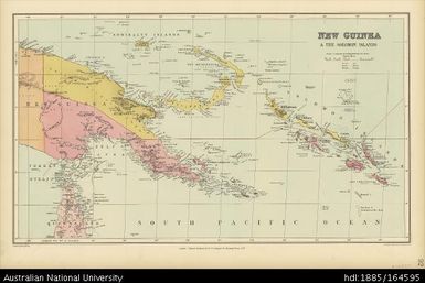 New Guinea & The Solomon Islands, 1:5 195 520, 1896
