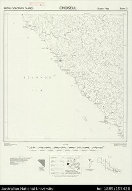 Solomon Islands, British Solomon Islands, Choiseul, Series: X715 (Sketch), Sheet 3, 1959, 1:50 000