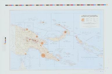 Territory of Papua and New Guinea : population distribution / produced by the Division of National Mapping, Department of National Development, for the Administration of Papua and New Guinea from an original compilation by K.J. Granger