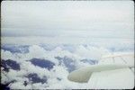 Cloud cover over mountains, Papua New Guinea, aerial view