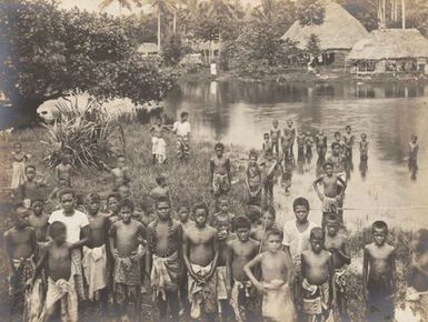 Group of children. From the album: Photographs of Apia, Samoa