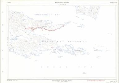 Papua New Guinea road inventory, July 1975: Samarai (Sheet 35)