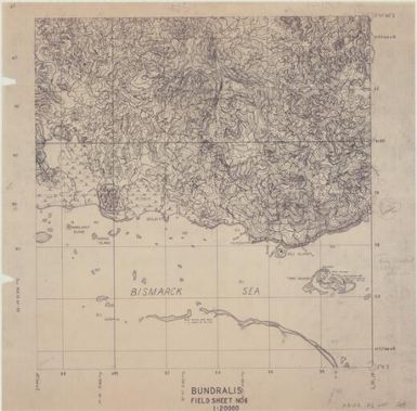 [Admiralty Islands 1:20,000 field sheet] (Bundralis field sheet 6)