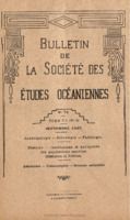 Bulletin de la Société des Études Océaniennes numéro 74