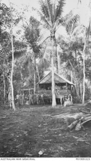 Dobodura, New Guinea. 1943. The 83rd Anti-Aircraft Searchlight Battery's station at Dobodura, in the Oro Bay area