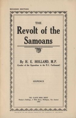 The revolt of the Samoans