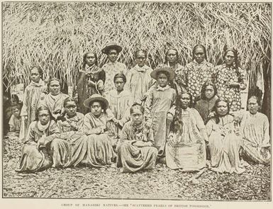 Group of Manahiki natives