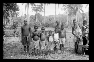 Group of local children, Guadalcanal, Solomon Islands