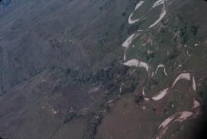 [Aerial view of the topography of Papua New Guinea]