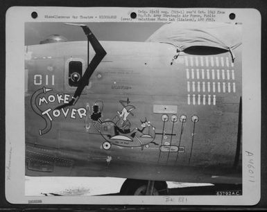 The Consolidated B-24 'Liberator', 'Smoky Stover', At An Airfield On Kwajalein, Marshall Islands, July 1944. (U.S. Air Force Number 63792AC)