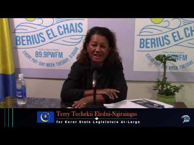Candidate Terry Techekii Eledui Ngiraingas for Koror State Legislature At-Large (10.6.2021)