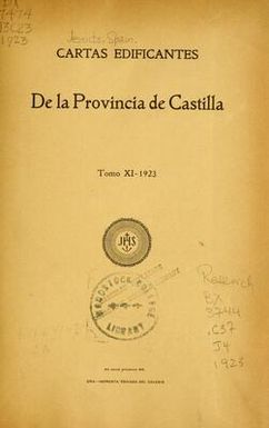 Cartas edificantes de la Provincia de Castilla