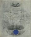 John Parker Naval Commission signed by President Cleveland