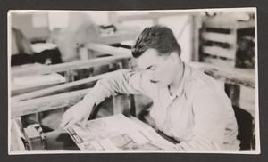 [Mr. Brady Reading a Newspaper, #1]