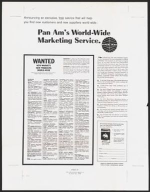 Pan Am's World-Wide Marketing Service.