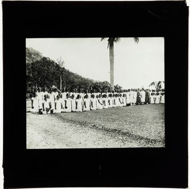 Papaula School pupils and staff, Samoa