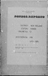 Patrol Reports. New Ireland District, Konos, 1973 - 1974