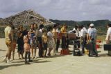 Federated States of Micronesia, people in security line at Yap Island airport