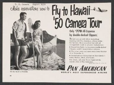 Be there for Aloha Week! Fly to Hawaii '50 Camera Tour