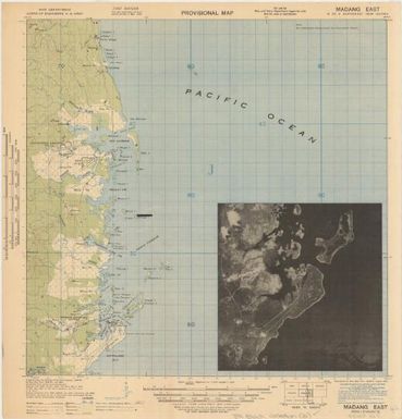 Provisional map, northeast New Guinea: Madang East (Sheet J.R. Black Map Collection / Item 31)