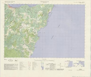 Territory of Papua & New Guinea 1:50,000 topographic survey: Kabanga (Sheet 6244 I)