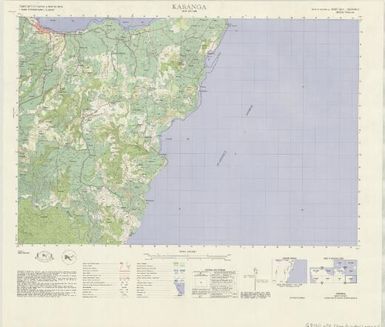 Territory of Papua & New Guinea 1:50,000 topographic survey: Kabanga (Sheet 6244 I)