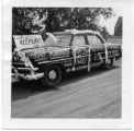 Car decorated for a wedding in Mott, N.D., 1957