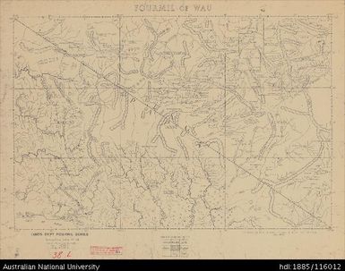 Papua New Guinea, Fourmil of Wau, Fourmil series, Sheet 38, 1959, 1:253 440