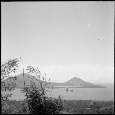 Beehives, Mother Mountain and Southern Daughter Mountain, Rabaul, New Guinea, ca. 1936 / Sarah Chinnery