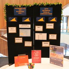 Te Vaiaho o te Gagana Tokelau - Tokelau Language Week display - Tuakiri, Tūranga