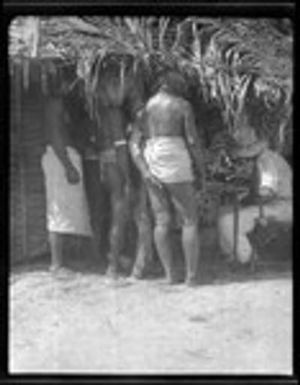 Men waiting to be treated