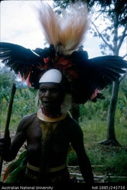 Woman wearing head dress