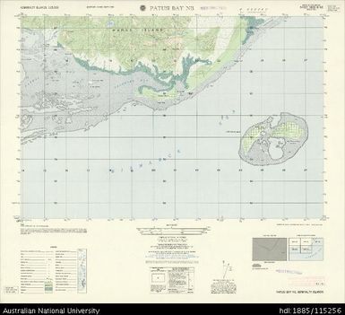 Papua New Guinea, Admiralty Islands, Patusi Bay NE, Series: AMS T893, Sheet 3650 III NE, 1:25 000, 1958