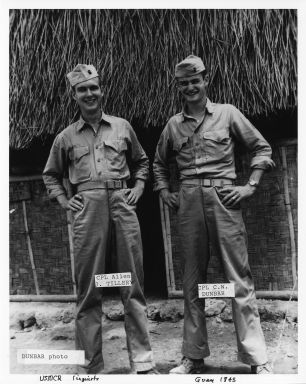 Military personnel Cpl Allen Tiller and Cpl C.W. Dunbar