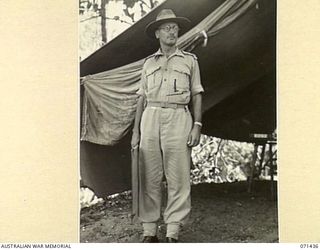 FINSCHHAFEN AREA, NEW GUINEA, 1944-03-21. QX6062 BRIGADIER R.J.H. RISSON, DSO, OBE, CHIEF ENGINEER, HEADQUARTERS, 2ND AUSTRALIAN CORPS