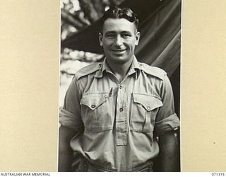 FORTIFICATION POINT, NEW GUINEA, 1944-03-19. SX16618 LANCE-CORPORAL R.L. LEAVER (1), OF THE 32ND FIELD SECURITY SECTION