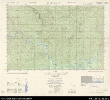 Papua New Guinea, Admiralty Islands, Tingau SW, Series: AMS T893, Sheet 3650 IV SW, 1:25 000, 1959