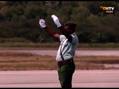 PRESIDENT DEPARTS PNG