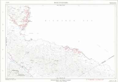 Papua New Guinea road inventory, July 1975: Magdang (Sheet 22)