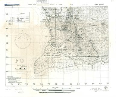 Island of Guam: Port Merizo - Special Air and Gunnery Target Map