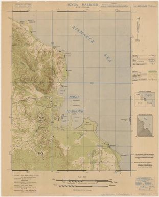 New Guinea 1:20,000 series: Bogia Harbour, ed.1 (Recto J.R. Black Map Collection / Item 1)