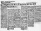 Lobbyists for foreign sugar firms are around like flies