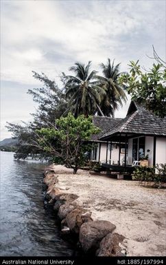 French Polynesia - waterside buildings