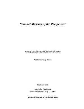 Oral History Interview with John Craddock, May 11, 2009