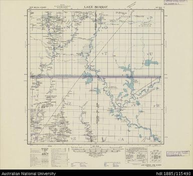 Papua New Guinea, Lake Murray, Series: AMS T401, Sheet SB 54-5, 1942, 1:500 000