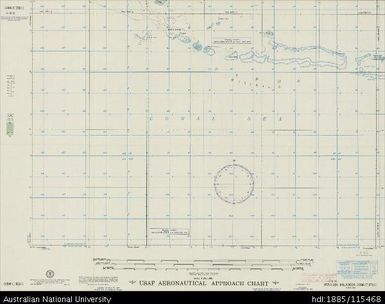 Papua New Guinea, Coral Sea, Stuers Islands, Aeronautical Approach Chart Series, Sheet 1096 C-III-G, 1956, 1:250 000