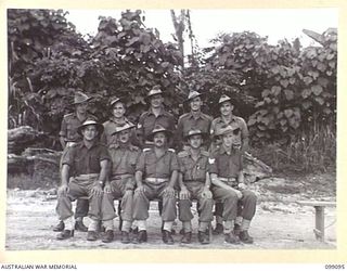 TOROKINA, BOUGAINVILLE. 1945-11-26. A GROUP OF REGIMENTAL HEADQUARTERS PERSONNEL, SIGNALS, 3 DIVISION