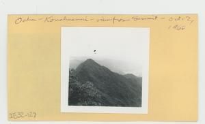 [Mount Kōnāhuanui view from summit in Hawaii, envelope IE32-128]