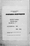 Patrol Reports. Northern District, Ioma, 1958 - 1959